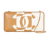 Topstitched CC Logo Clutch Bag, front view